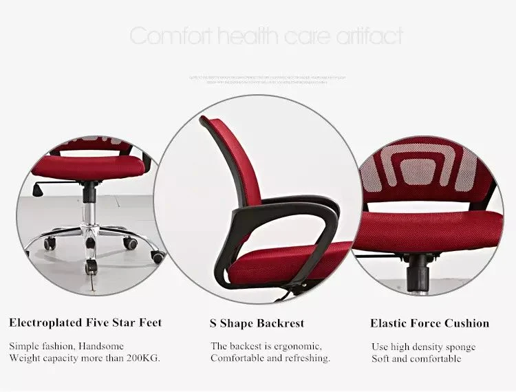 Modern Swivel Armrest Fabric Chair Office Furniture Executive Adjustable Wheels Mesh Office Chair