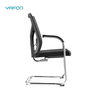 La sedia ergonomica per visitatori Silla Escritorio più popolare Sala conferenze per la formazione Sedia da ufficio in rete per ospiti senza ruote